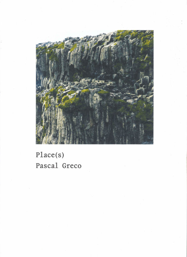 Place(s) - Pascal Greco - Editions Chambre Noire - Front Cover - Book launch au Centre de la photographie Genève